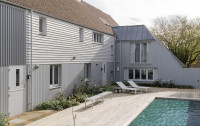 Swimming pool farmhouse summer