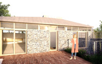 The Meads internal courtyard Eastbourne