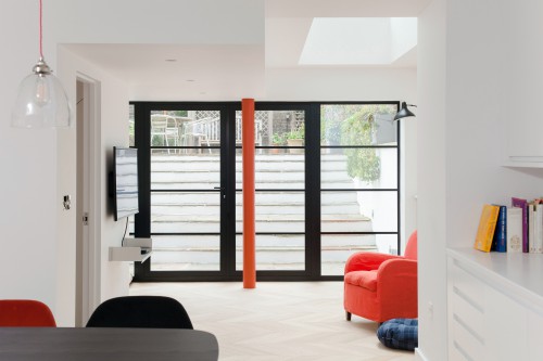 Refurbishment of the front light well and basement of a large Victorian terraced house 8