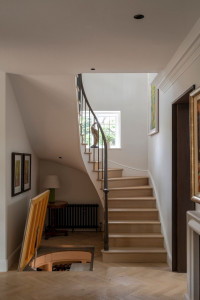 Edwardian manor refurbishment with spiral wine cellar