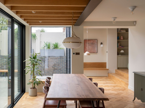Kitchen diner London townhouse George James Architects