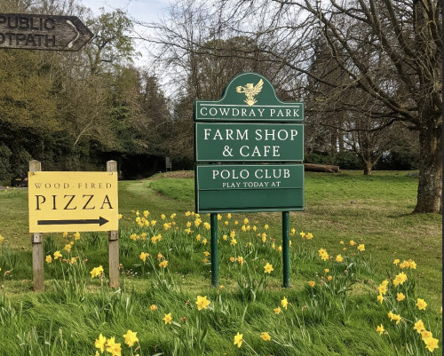 Cowdray Park Polo sign